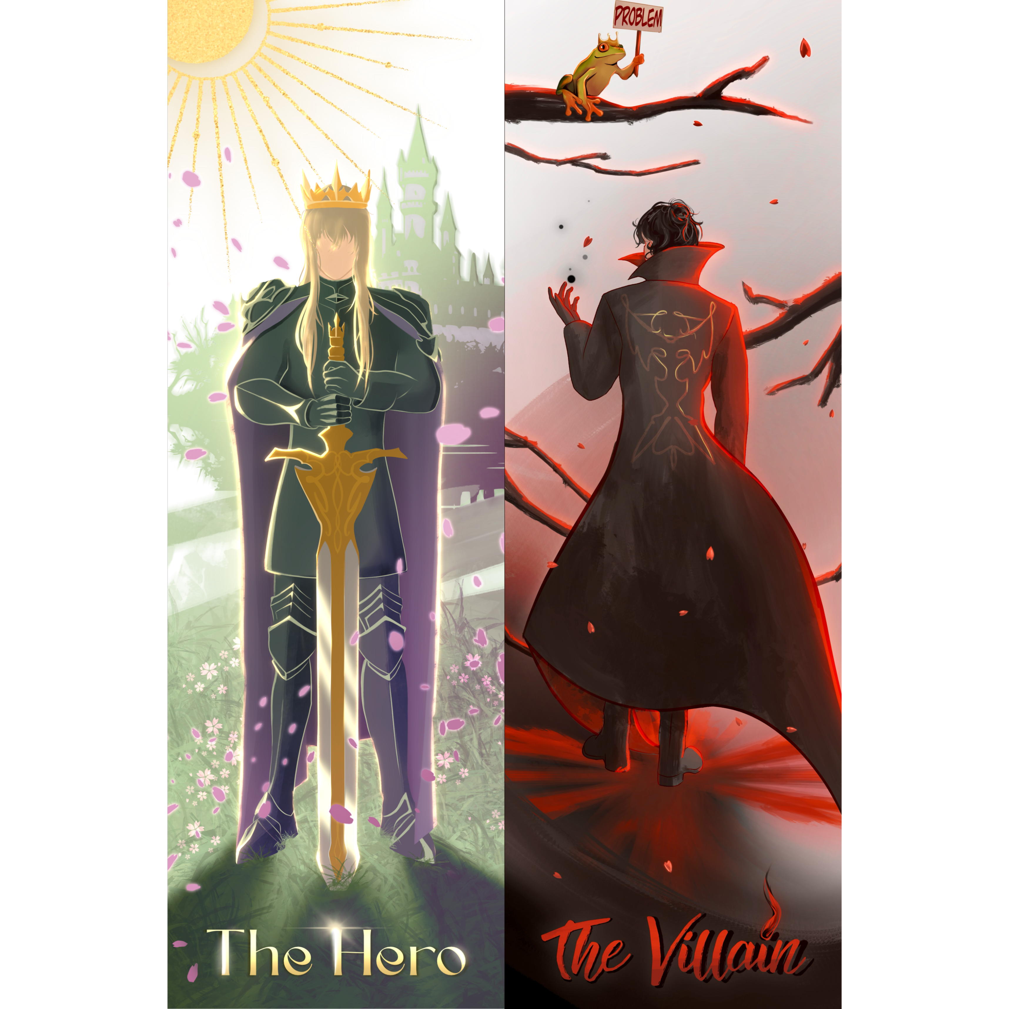 Marque page Vilain et Héros