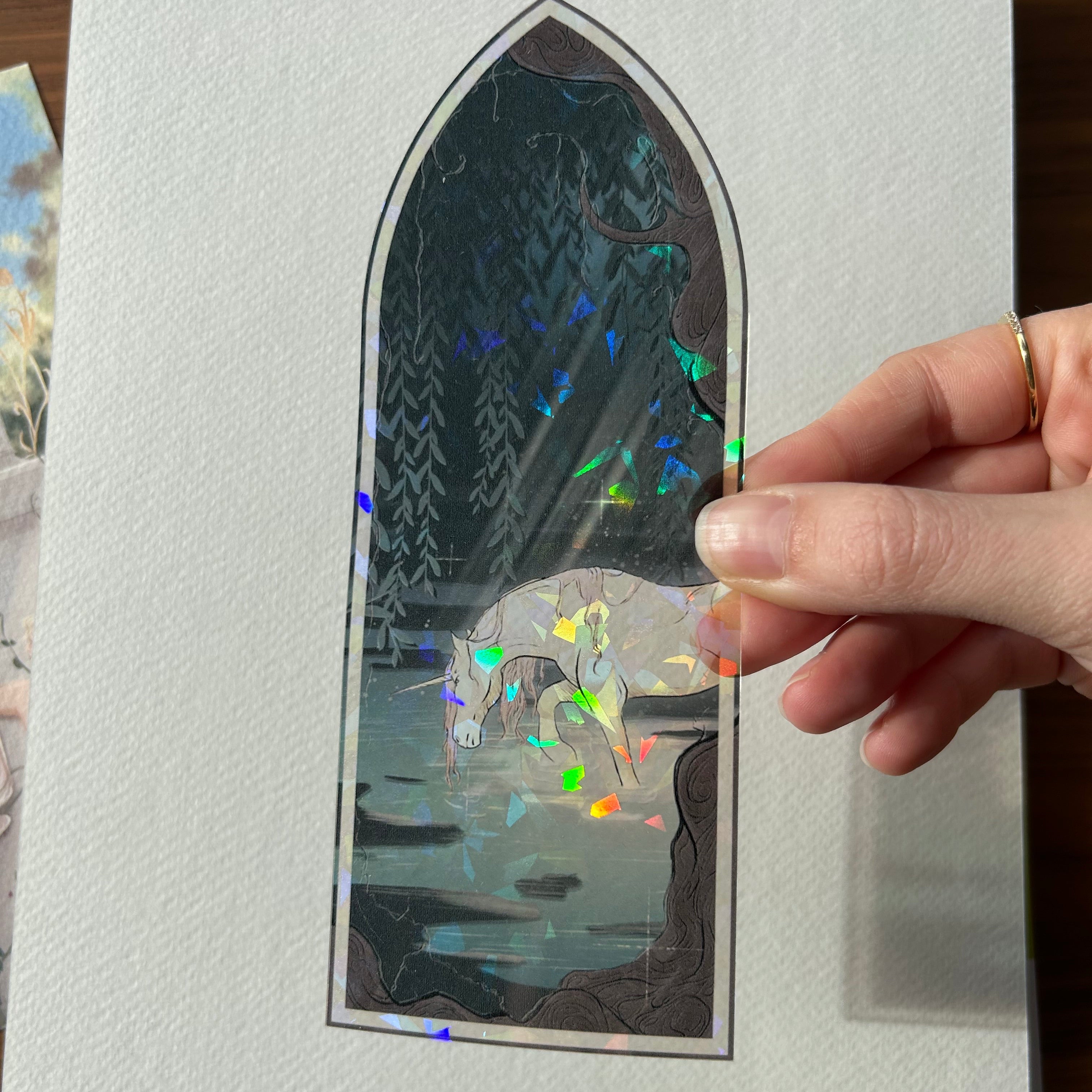 Marque page licorne
