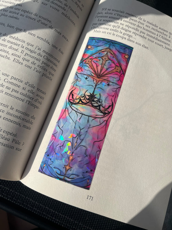 Marque page transparent