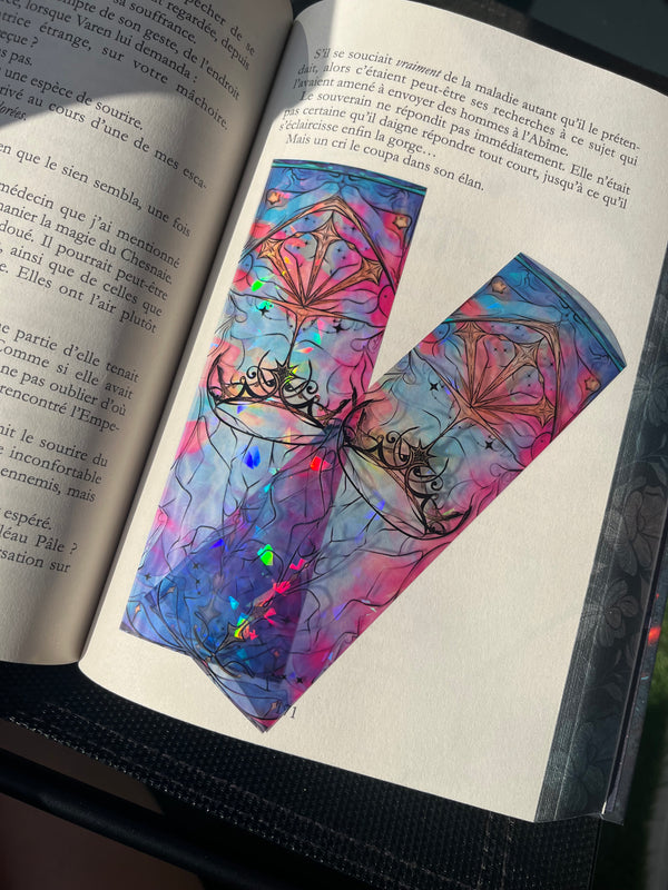 Marque page transparent