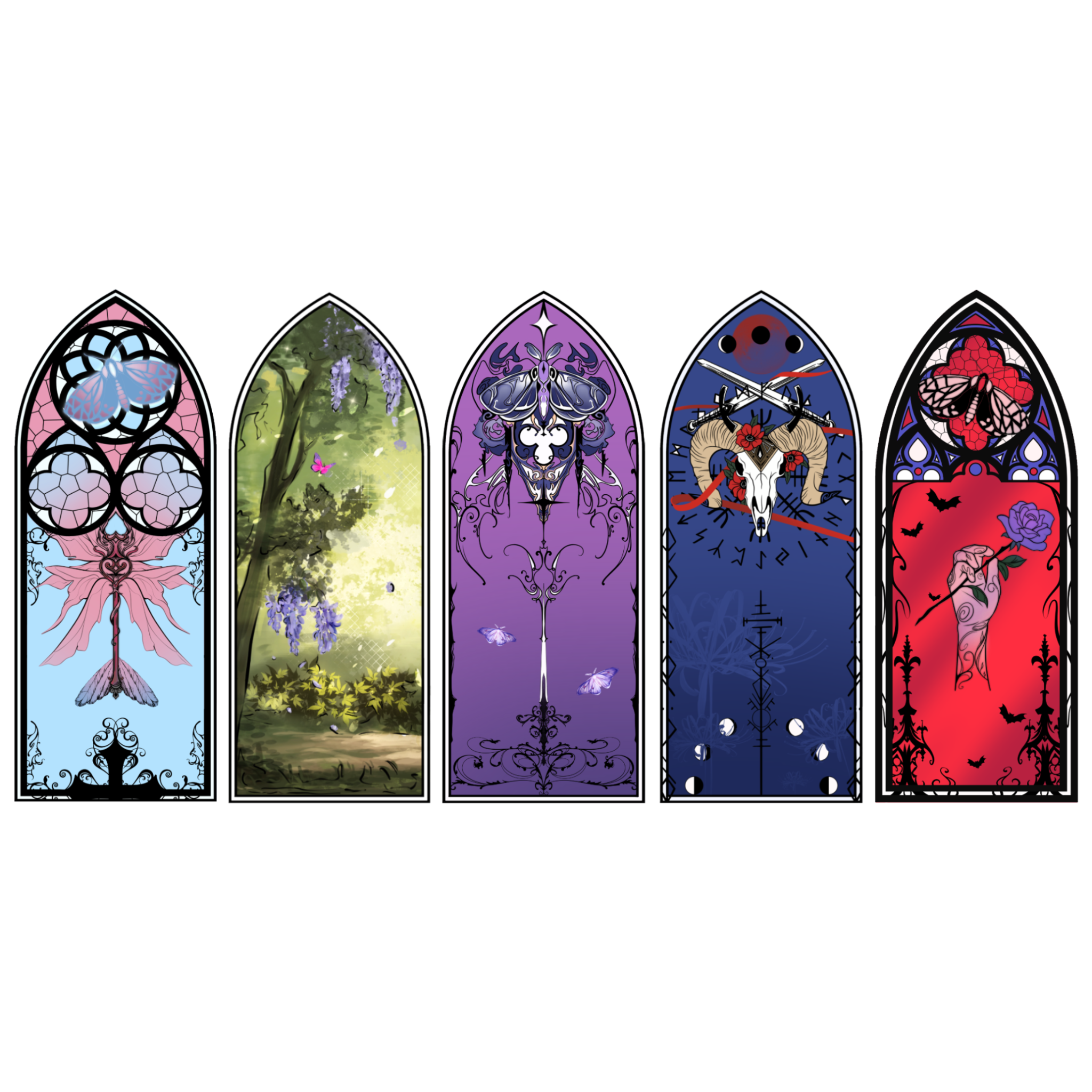 Marque page vitrail