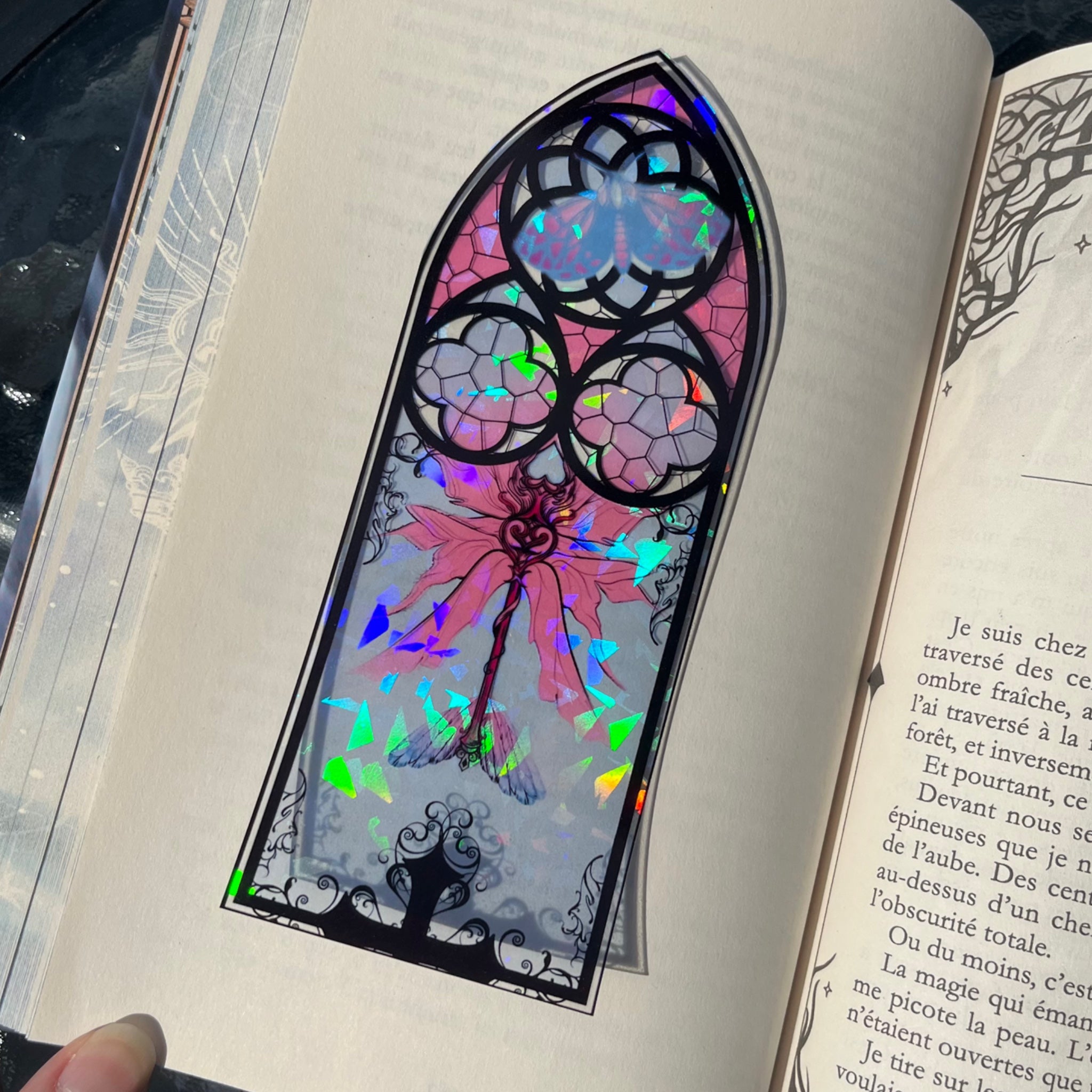 Marque page vitrail
