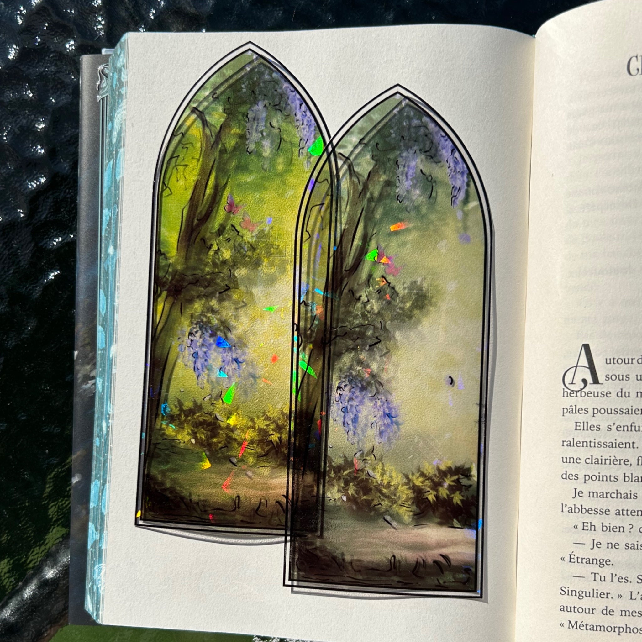 Marque page vitrail